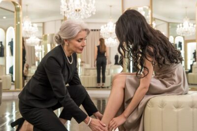 Mi suegra ayudó a la joven novia de mi marido a probarse unos tacones de diseñador de 18.000 dólares usando mi tarjeta de crédito — no se dio cuenta de que yo estaba mirando, y el momento en que la tarjeta fue rechazada delante de todo el mundo marcó el final de mi matrimonio