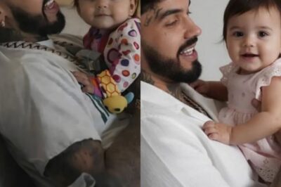 La pequeña Emmaluna es igualita a su papá Anuel