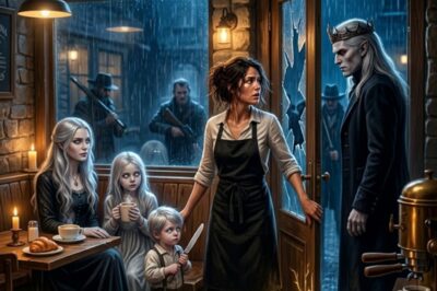 LA CAMARERA QUE ALIMENTÓ A TRES NIÑOS VAMPIROS EN UNA NOCHE DE LLUVIA… Y CONVIRTIÓ UN CAFÉ OLVIDADO EN SANTUARIO