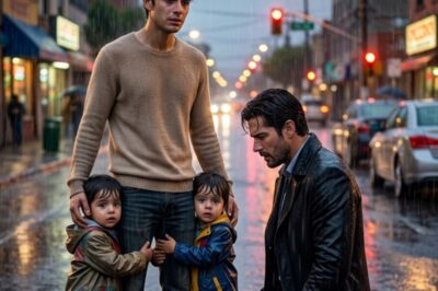 FIRMÉ EL DIVORCIO SIN SABER QUE LLEVABA A SUS GEMELOS… TRES AÑOS DESPUÉS, ÉL APARECIÓ BAJO LA LLUVIA Y CAYÓ DE RODILLAS AL VERLOS