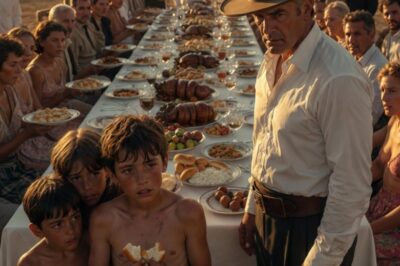 LOS TRES NIÑOS HAMBRIENTOS QUE PIDIERON SOBRAS EN LA HACIENDA MÁS RICA… Y OBLIGARON AL PATRÓN MÁS FRÍO DEL PUEBLO A RECORDAR QUIÉN HABÍA SIDO
