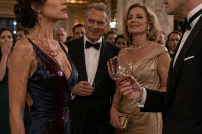 LE DERRAMÓ VINO EN LA GALA CREYENDO QUE ERA UNA INVITADA SIN IMPORTANCIA… AL DÍA SIGUIENTE DESCUBRIÓ QUE ELLA TENÍA EN SUS MANOS EL CONTRATO DE 500 MILLONES QUE PODÍA SALVAR A SU FAMILIA