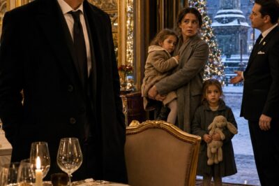 Lo Vieron Cenar Solo en Navidad… Sin Saber que una Madre Soltera y sus Gemelas Iban a Devolverle la Vida
