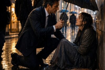 BAJO LA LLUVIA DE LISBOA, ÉL LE DIO UN PARAGUAS… SIN SABER QUE AQUELLA MUJER ROTA IBA A DEVOLVERLE LA VIDA