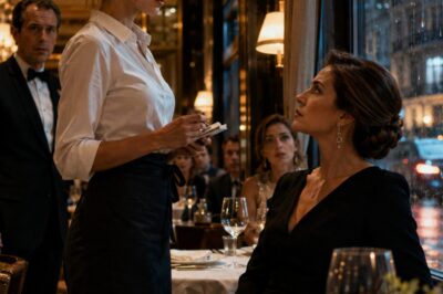 LA ESPOSA DEL MILLONARIO ENTRÓ AL RESTAURANTE ESPERANDO QUE TODOS TEMBLARAN… PERO LA NUEVA MESERA LA MIRÓ A LOS OJOS Y LE QUITÓ EL PODER SIN LEVANTAR LA VOZ
