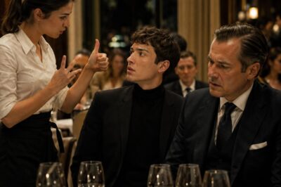 EL MILLONARIO SE BURLÓ DE SU HIJO SORDO EN UN RESTAURANTE… SIN SABER QUE LA MESERA IBA A DECIRLE CON LAS MANOS LA VERDAD QUE NUNCA QUISO ESCUCHAR