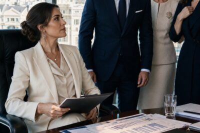 La Esposa que Firmó el Divorcio en Pijama… y Entró al Día Siguiente como Presidenta de la Empresa que Podía Salvarlos